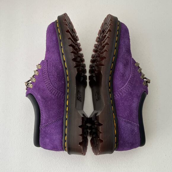 Dr. Martens 8053 Ben Long Napped Suede Casual Shoes Purple Unisex W9/M8 NEW - Picture 6 of 12